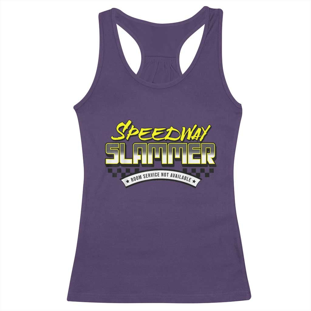 Speedway Slammer Indiana 2025 Racerback Tank Top TS02 Purple Print Your Wear