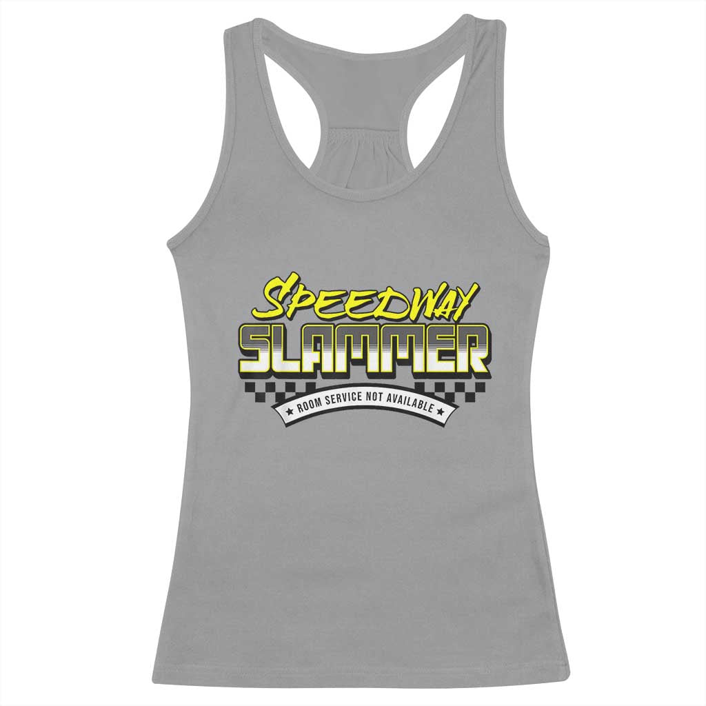 Speedway Slammer Indiana 2025 Racerback Tank Top TS02 Sport Gray Print Your Wear