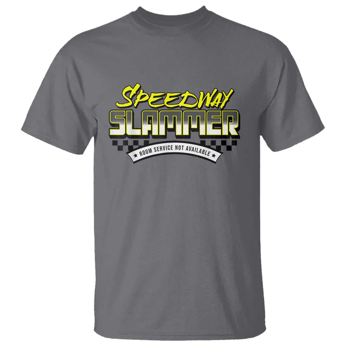 Speedway Slammer Indiana 2025 T Shirt TS02 Charcoal Print Your Wear
