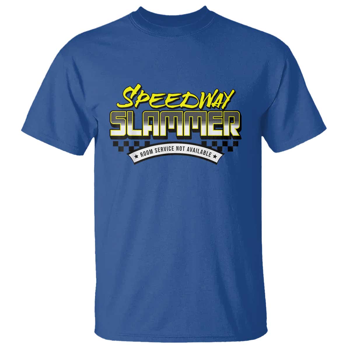 Speedway Slammer Indiana 2025 T Shirt TS02 Royal Blue Print Your Wear