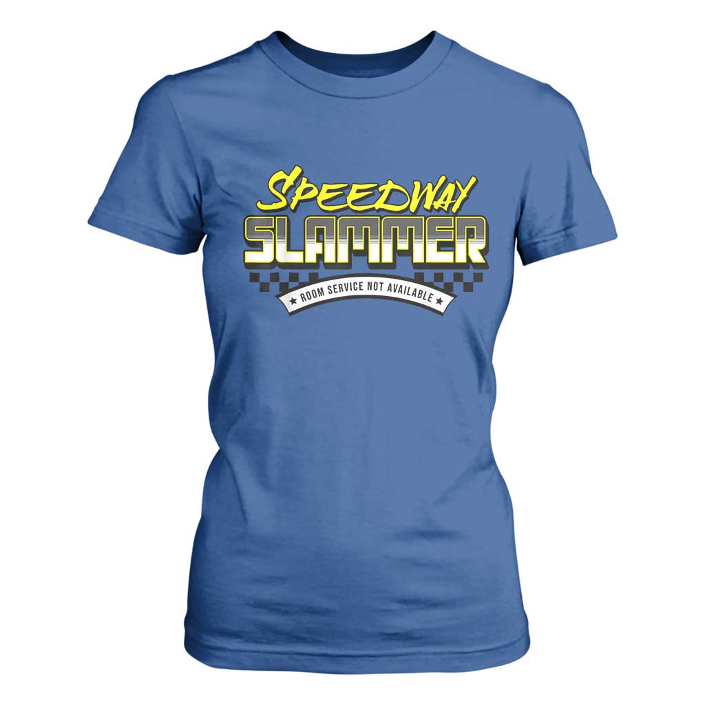 Speedway Slammer Indiana 2025 T Shirt For Women TS02 Royal Blue Print Your Wear