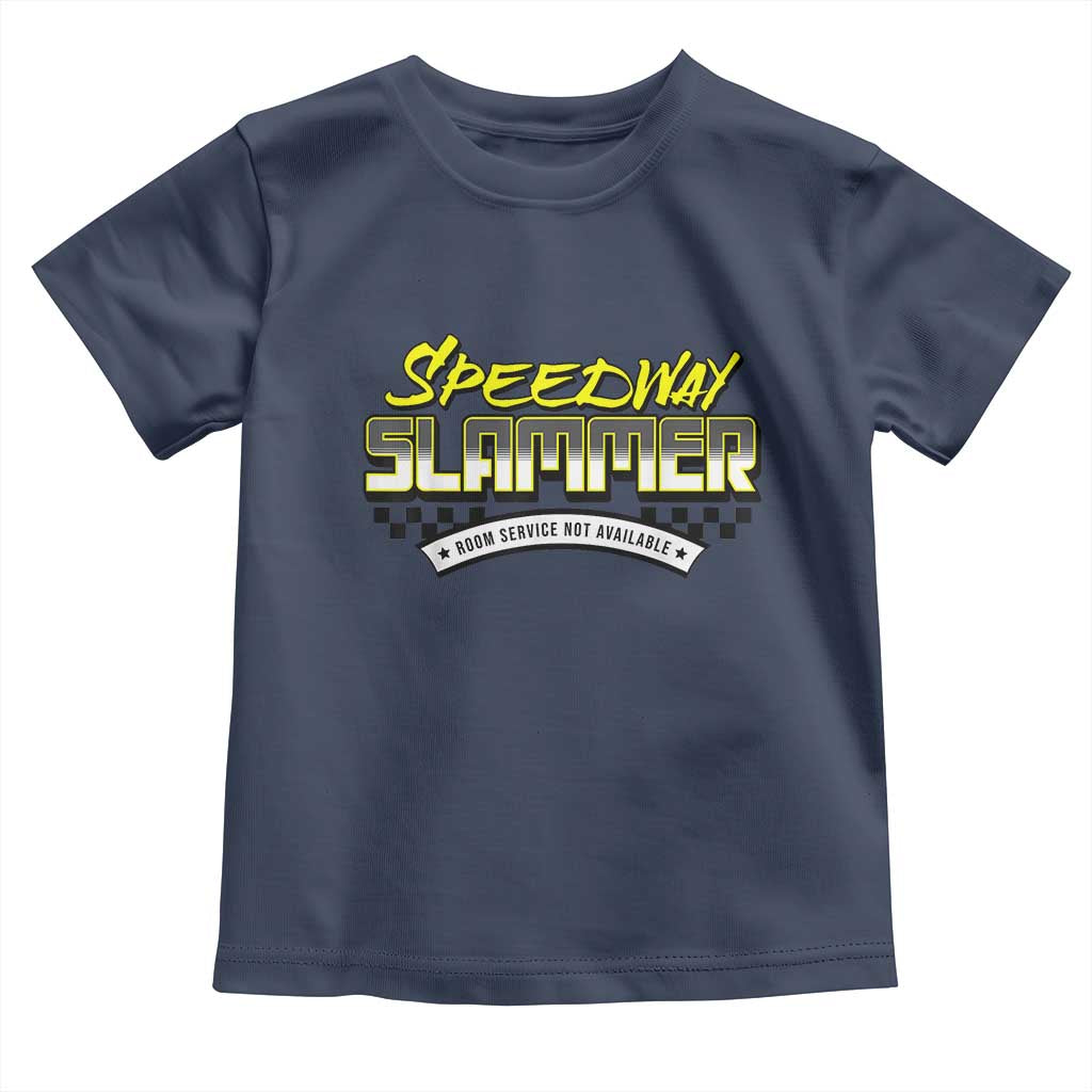 Speedway Slammer Indiana 2025 Toddler T Shirt TS02 Navy Print Your Wear