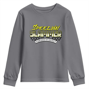 Speedway Slammer Indiana 2025 Youth Sweatshirt TS02 Charcoal Print Your Wear