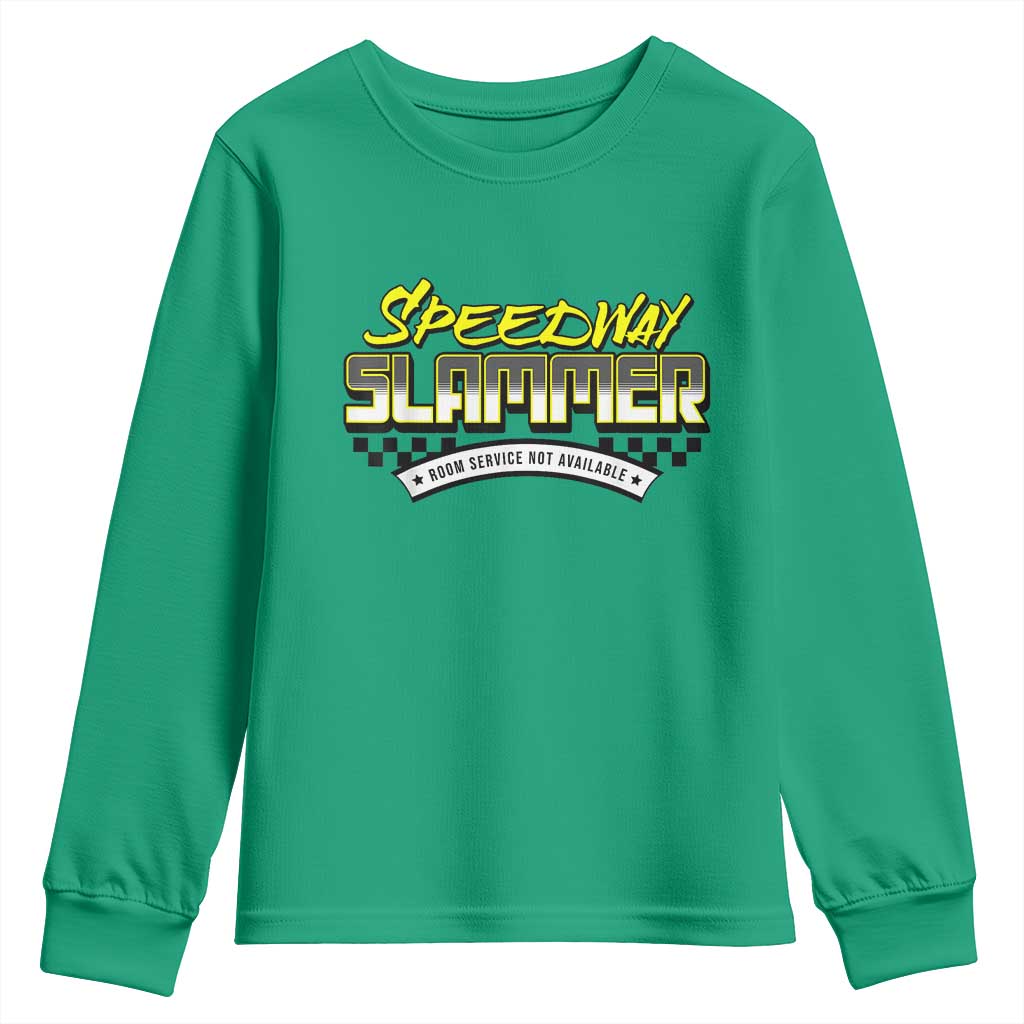 Speedway Slammer Indiana 2025 Youth Sweatshirt TS02 Irish Green Print Your Wear