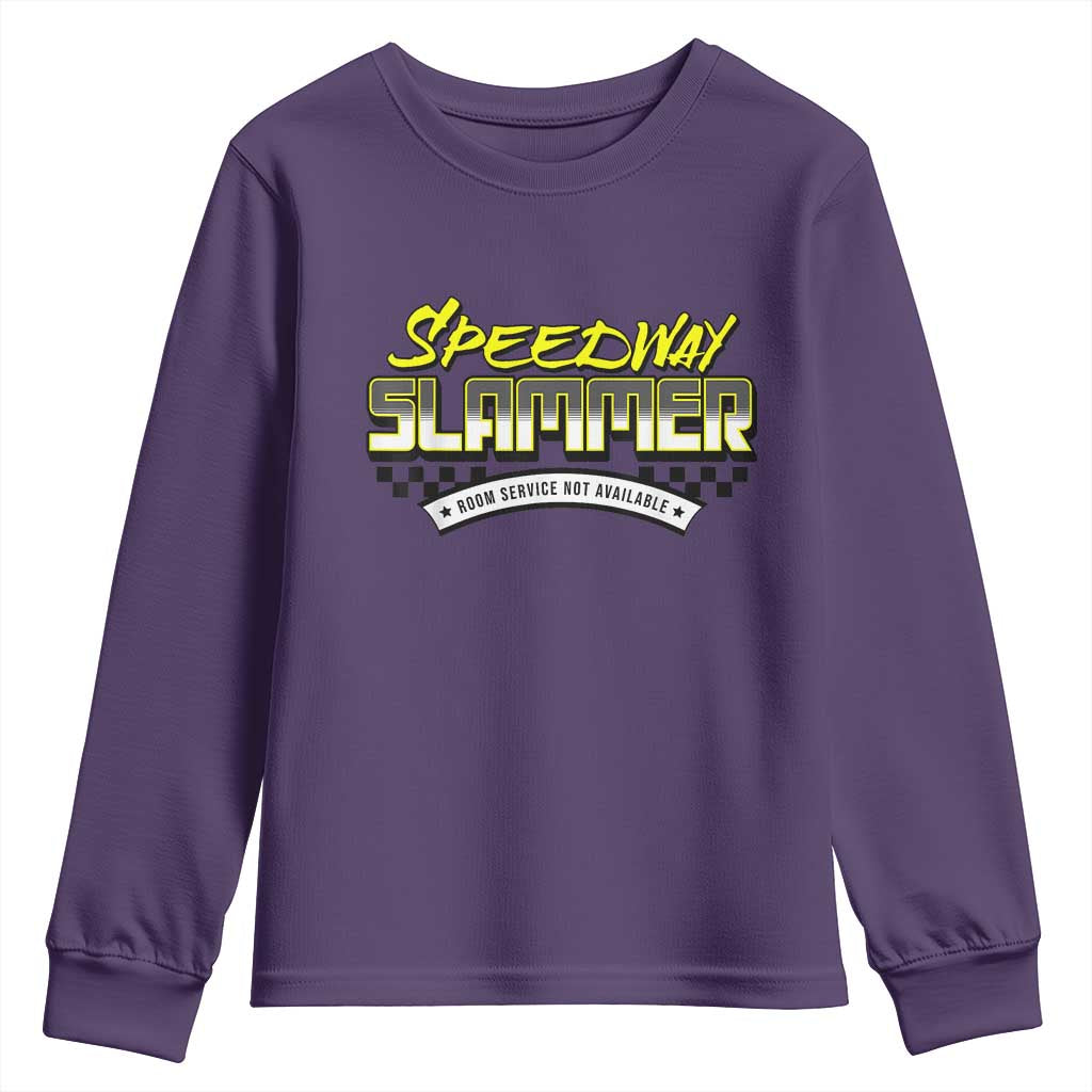 Speedway Slammer Indiana 2025 Youth Sweatshirt TS02 Purple Print Your Wear