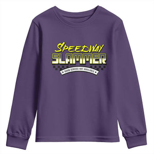 Speedway Slammer Indiana 2025 Youth Sweatshirt TS02 Purple Print Your Wear