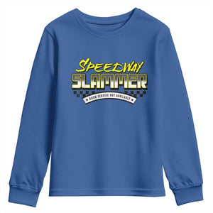 Speedway Slammer Indiana 2025 Youth Sweatshirt TS02 Royal Blue Print Your Wear