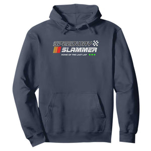 Speedway Slammer Racing 2025 Hoodie Home of The Last Lap TS02 Navy Print Your Wear