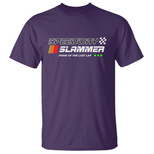 Speedway Slammer Racing 2025 T Shirt Home of The Last Lap TS02 Purple Print Your Wear