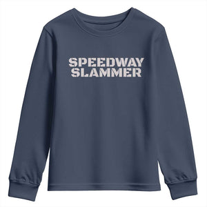 Speedway Slammer 2025 Youth Sweatshirt Indiana Sarcastic TS02 Navy Print Your Wear