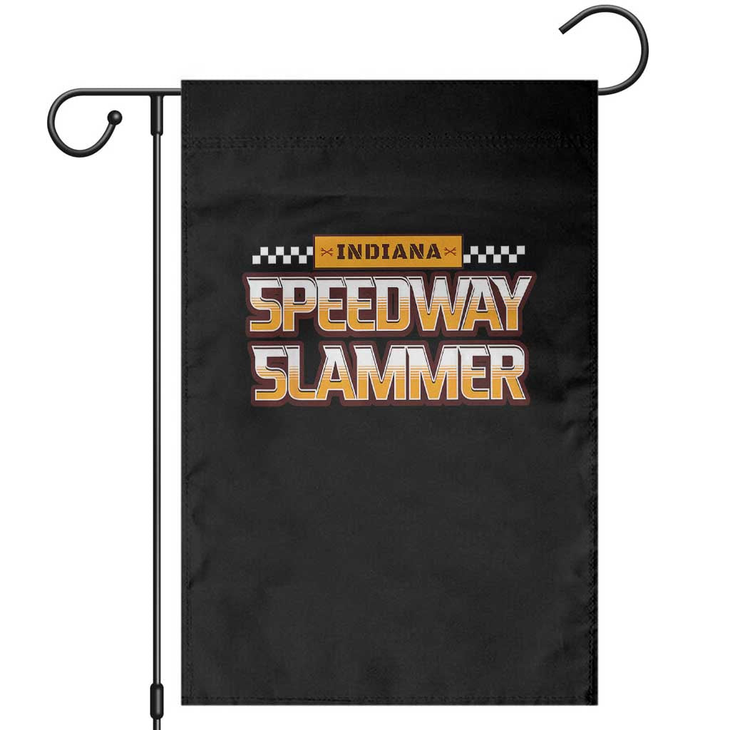 Indiana Speedway Slammer 2025 Garden Flag Detention Prison TS02 Black Print Your Wear