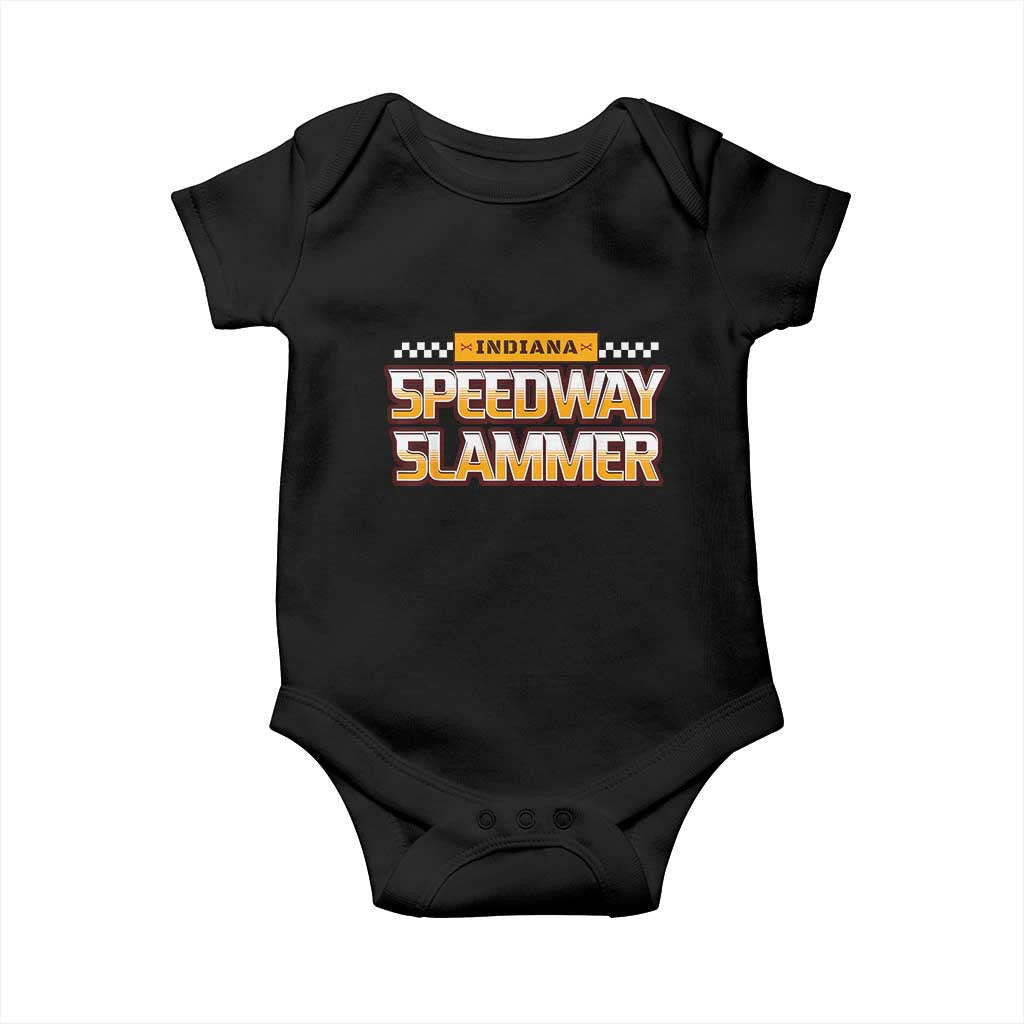 Indiana Speedway Slammer 2025 Baby Onesie Detention Prison TS02 Black Print Your Wear