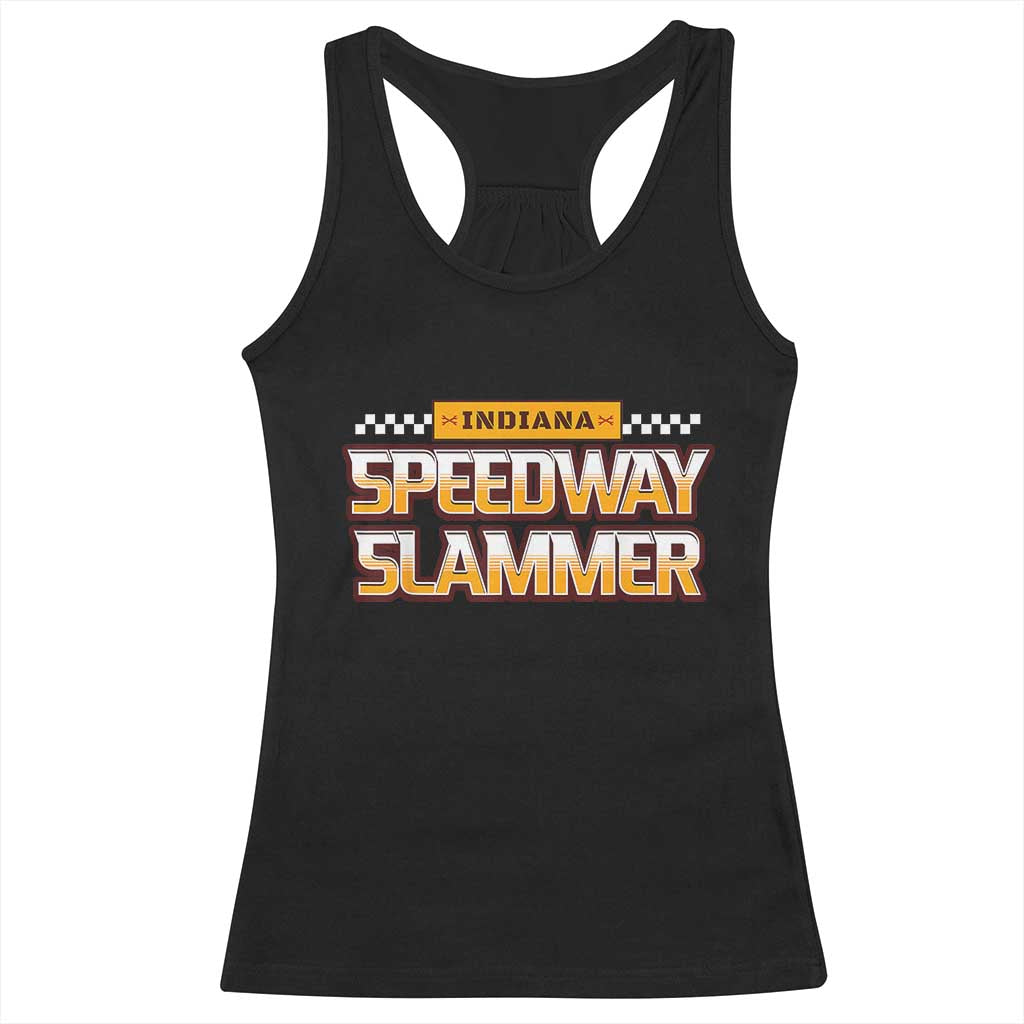 Indiana Speedway Slammer 2025 Racerback Tank Top Detention Prison TS02 Black Print Your Wear