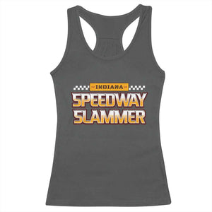 Indiana Speedway Slammer 2025 Racerback Tank Top Detention Prison TS02 Dark Heather Print Your Wear