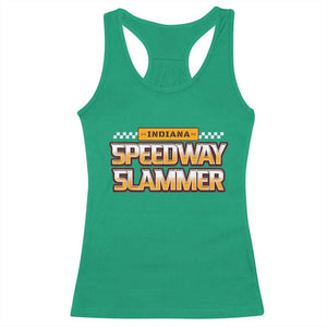 Indiana Speedway Slammer 2025 Racerback Tank Top Detention Prison TS02 Irish Green Print Your Wear