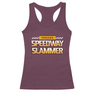 Indiana Speedway Slammer 2025 Racerback Tank Top Detention Prison TS02 Maroon Print Your Wear