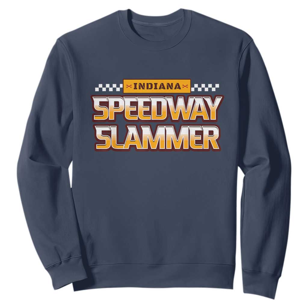 Indiana Speedway Slammer 2025 Sweatshirt Detention Prison TS02 Navy Print Your Wear