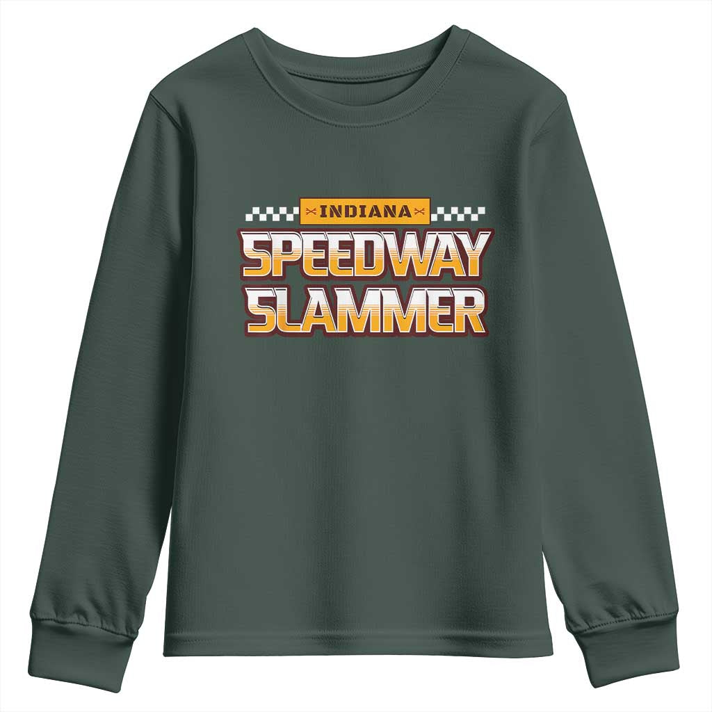 Indiana Speedway Slammer 2025 Youth Sweatshirt Detention Prison TS02 Dark Forest Green Print Your Wear