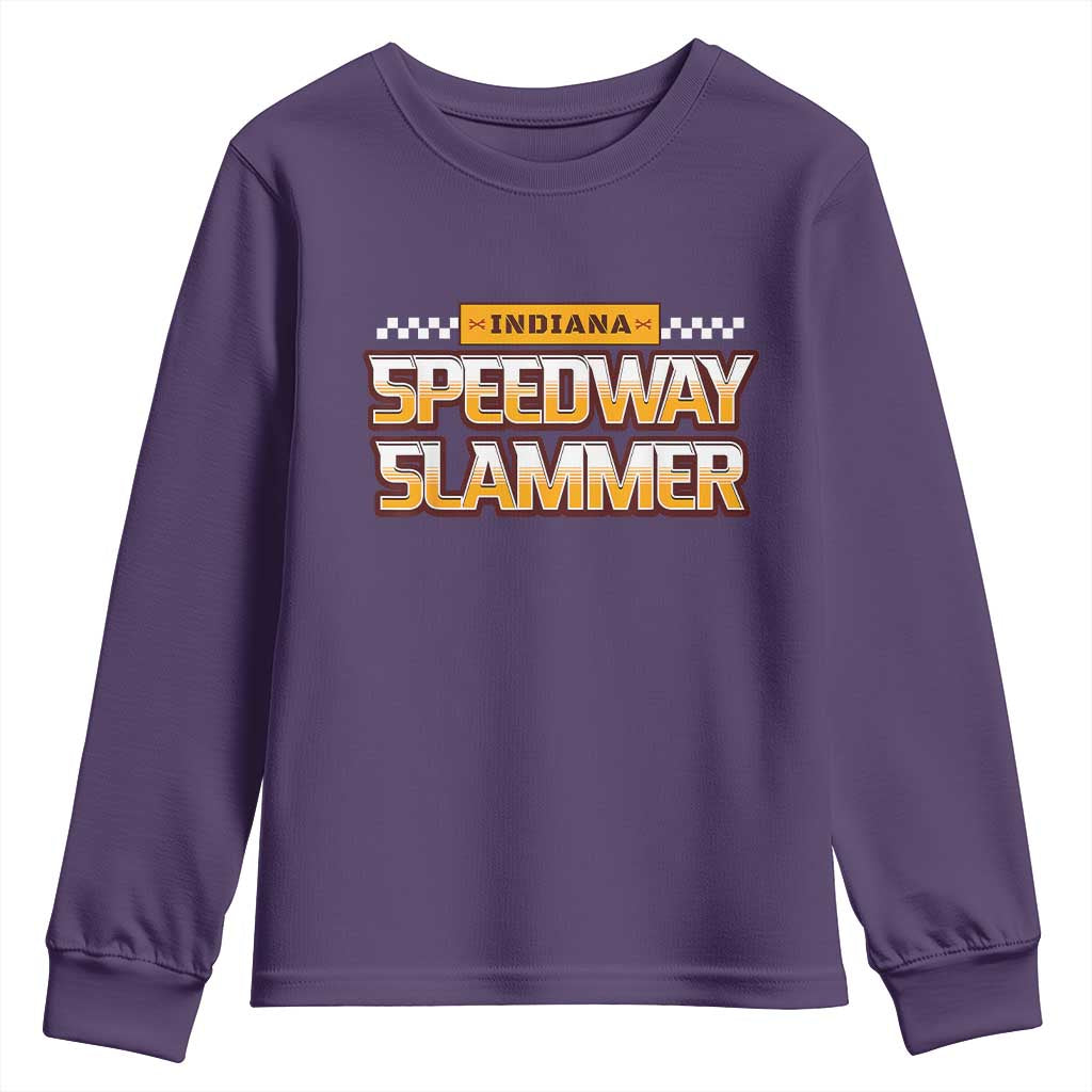 Indiana Speedway Slammer 2025 Youth Sweatshirt Detention Prison TS02 Purple Print Your Wear