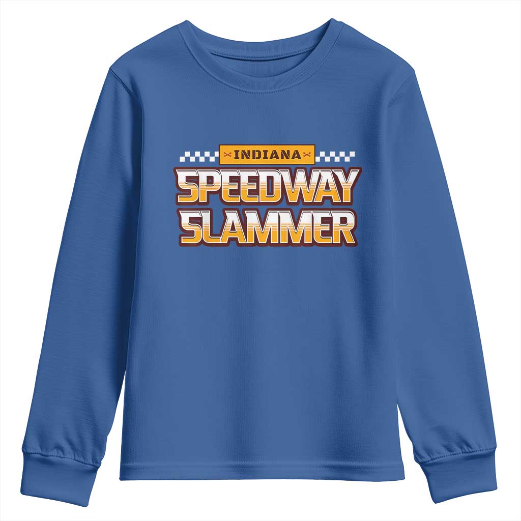 Indiana Speedway Slammer 2025 Youth Sweatshirt Detention Prison TS02 Royal Blue Print Your Wear
