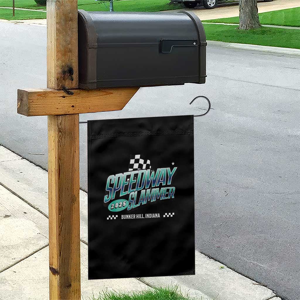 Speedway Slammer 2025 Garden Flag Bunker Hill Indiana TS02 Print Your Wear