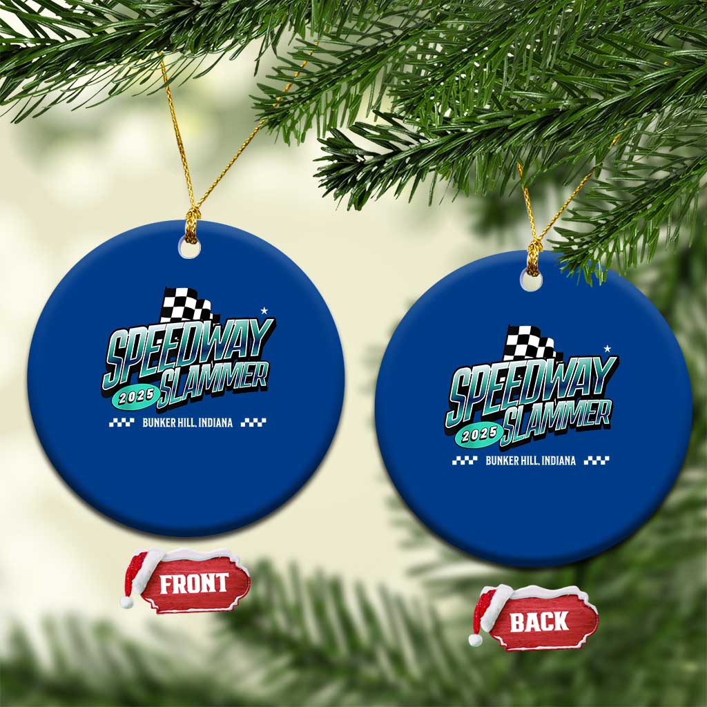 Speedway Slammer 2025 Ceramic Ornament Bunker Hill Indiana TS02 1pc Blue Print Your Wear
