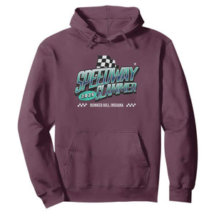 Speedway Slammer 2025 Hoodie Bunker Hill Indiana TS02 Maroon Print Your Wear