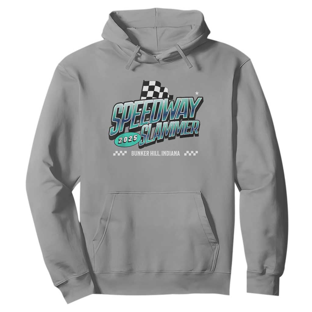 Speedway Slammer 2025 Hoodie Bunker Hill Indiana TS02 Sport Gray Print Your Wear