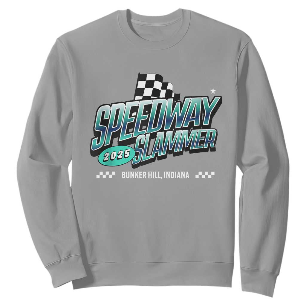 Speedway Slammer 2025 Sweatshirt Bunker Hill Indiana TS02 Sport Gray Print Your Wear