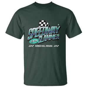 Speedway Slammer 2025 T Shirt Bunker Hill Indiana TS02 Dark Forest Green Print Your Wear