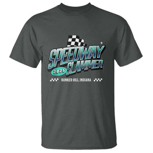 Speedway Slammer 2025 T Shirt Bunker Hill Indiana TS02 Dark Heather Print Your Wear
