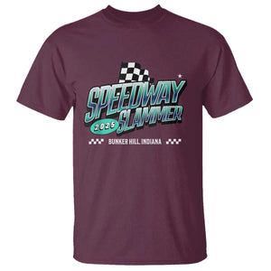 Speedway Slammer 2025 T Shirt Bunker Hill Indiana TS02 Maroon Print Your Wear