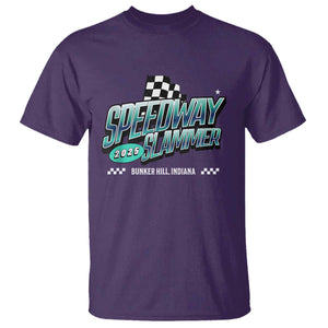 Speedway Slammer 2025 T Shirt Bunker Hill Indiana TS02 Purple Print Your Wear