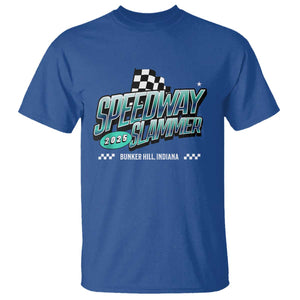 Speedway Slammer 2025 T Shirt Bunker Hill Indiana TS02 Royal Blue Print Your Wear