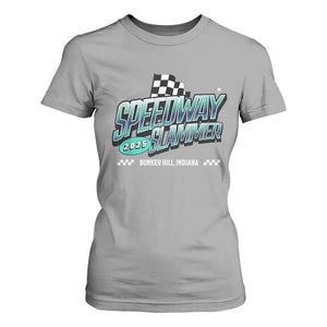 Speedway Slammer 2025 T Shirt For Women Bunker Hill Indiana TS02 Sport Gray Print Your Wear