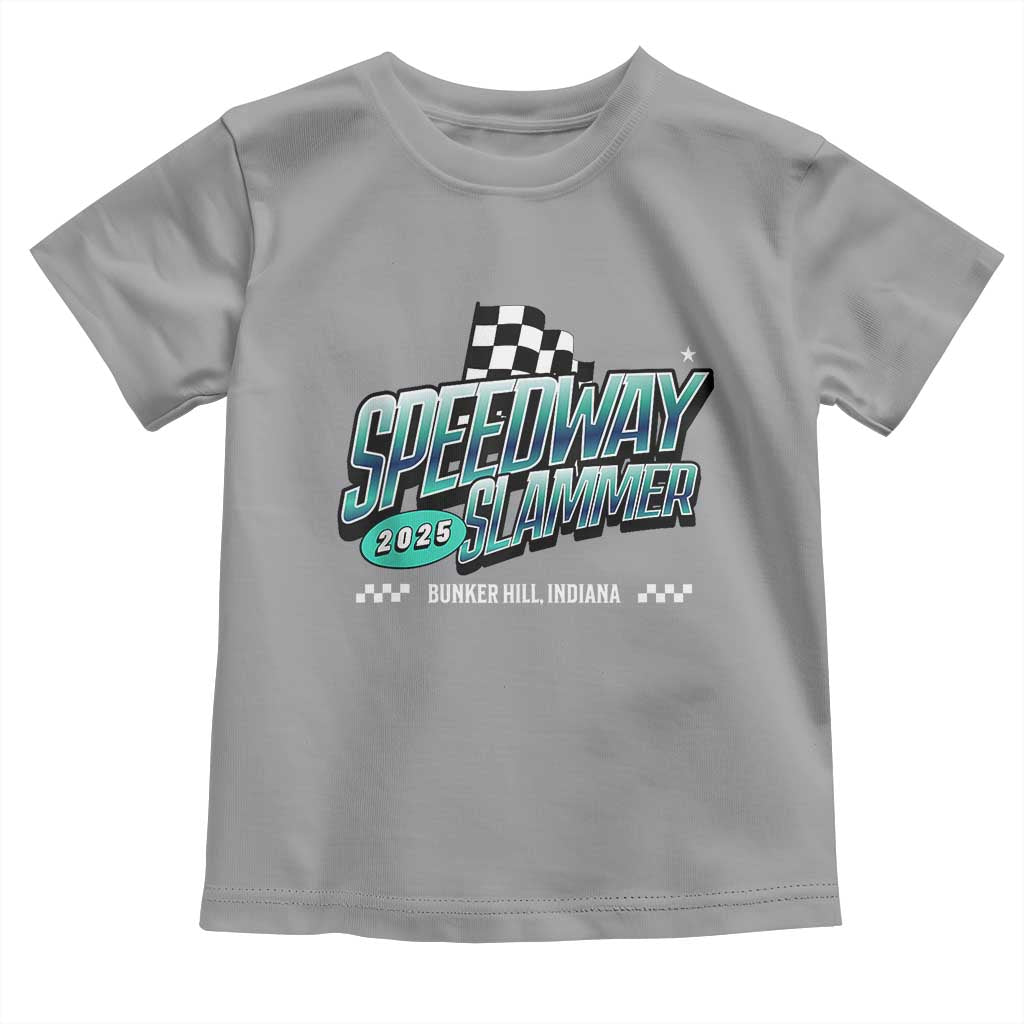 Speedway Slammer 2025 Toddler T Shirt Bunker Hill Indiana TS02 Sport Gray Print Your Wear