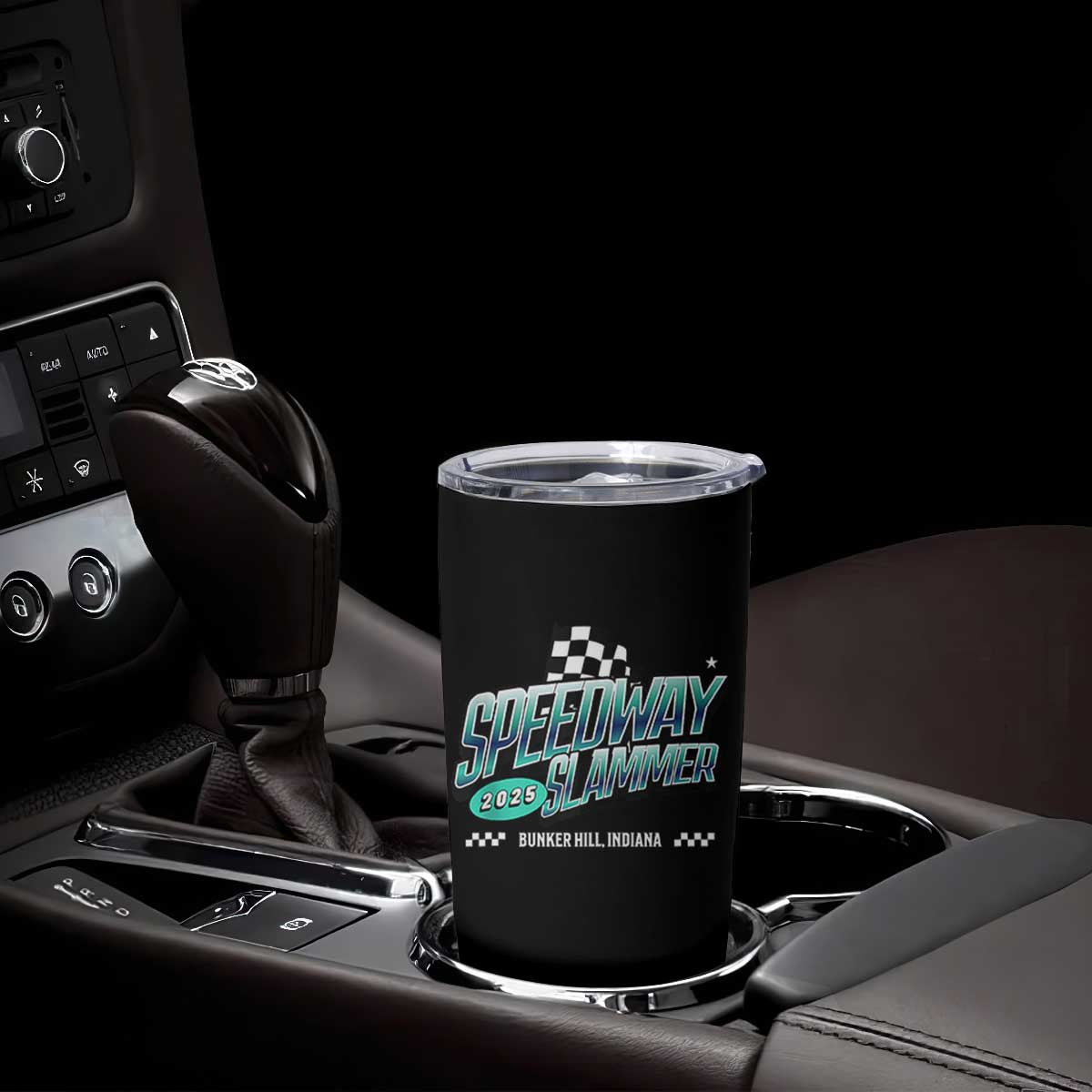 Speedway Slammer 2025 Tumbler Cup Bunker Hill Indiana TS02 Print Your Wear