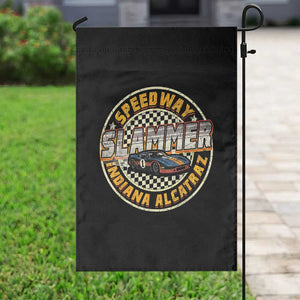 Speedway Slammer 2025 Garden Flag Indiana Alcatraz Retro Vintage Racing Graphic TS02 Print Your Wear
