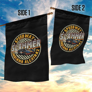 Speedway Slammer 2025 Garden Flag Indiana Alcatraz Retro Vintage Racing Graphic TS02 Print Your Wear