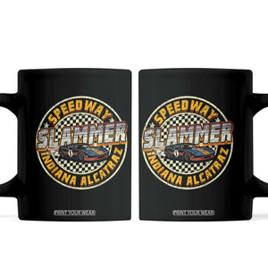 Speedway Slammer 2025 Coffee Mug Indiana Alcatraz Retro Vintage Racing Graphic TS02 Black Print Your Wear