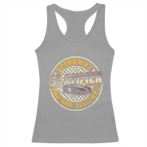 Speedway Slammer 2025 Racerback Tank Top Indiana Alcatraz Retro Vintage Racing Graphic TS02 Sport Gray Print Your Wear