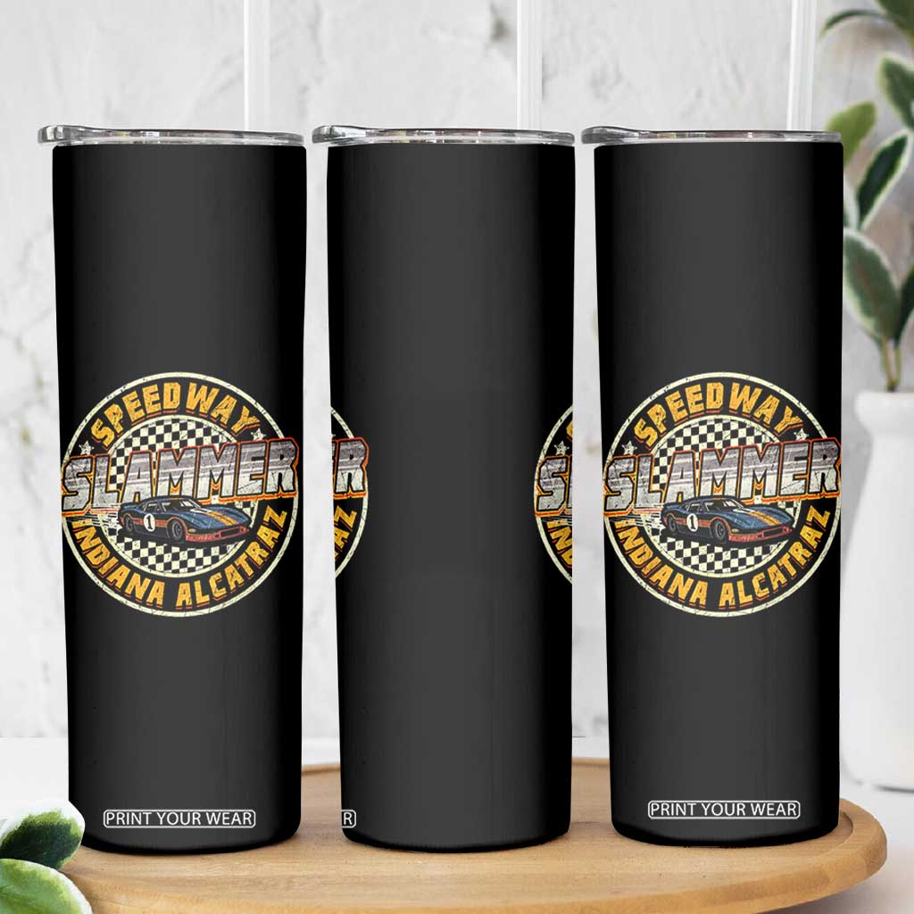 Speedway Slammer 2025 Skinny Tumbler Indiana Alcatraz Retro Vintage Racing Graphic TS02 Print Your Wear