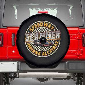 Speedway Slammer 2025 Spare Tire Cover Indiana Alcatraz Retro Vintage Racing Graphic TS02 Black Print Your Wear