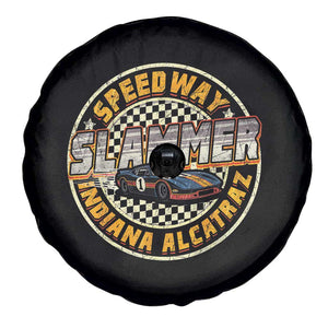 Speedway Slammer 2025 Spare Tire Cover Indiana Alcatraz Retro Vintage Racing Graphic TS02 Print Your Wear