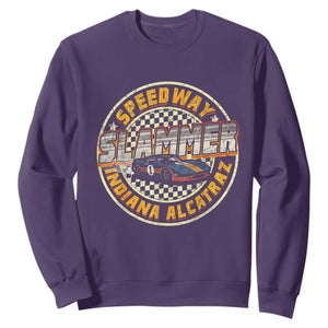 Speedway Slammer 2025 Sweatshirt Indiana Alcatraz Retro Vintage Racing Graphic TS02 Purple Print Your Wear