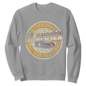 Speedway Slammer 2025 Sweatshirt Indiana Alcatraz Retro Vintage Racing Graphic TS02 Sport Gray Print Your Wear