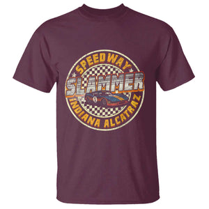 Speedway Slammer 2025 T Shirt Indiana Alcatraz Retro Vintage Racing Graphic TS02 Maroon Print Your Wear