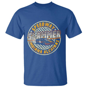 Speedway Slammer 2025 T Shirt Indiana Alcatraz Retro Vintage Racing Graphic TS02 Royal Blue Print Your Wear