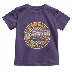 Speedway Slammer 2025 Toddler T Shirt Indiana Alcatraz Retro Vintage Racing Graphic TS02 Purple Print Your Wear