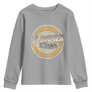 Speedway Slammer 2025 Youth Sweatshirt Indiana Alcatraz Retro Vintage Racing Graphic TS02 Sport Gray Print Your Wear